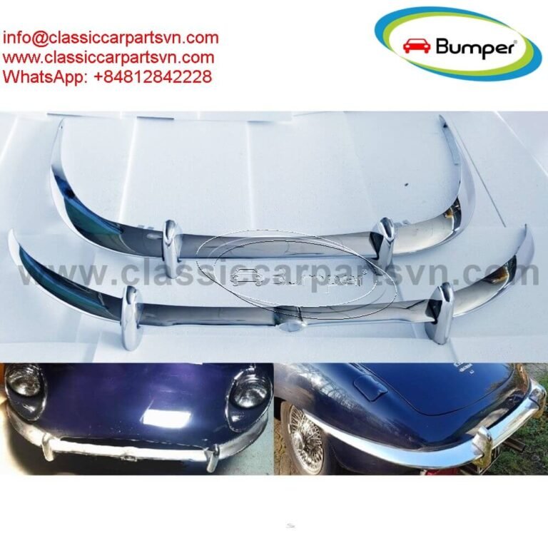 Jaguar-E-Type-XKE-Series-2-1969-1971-bumper-by-stainless-steel-New-1